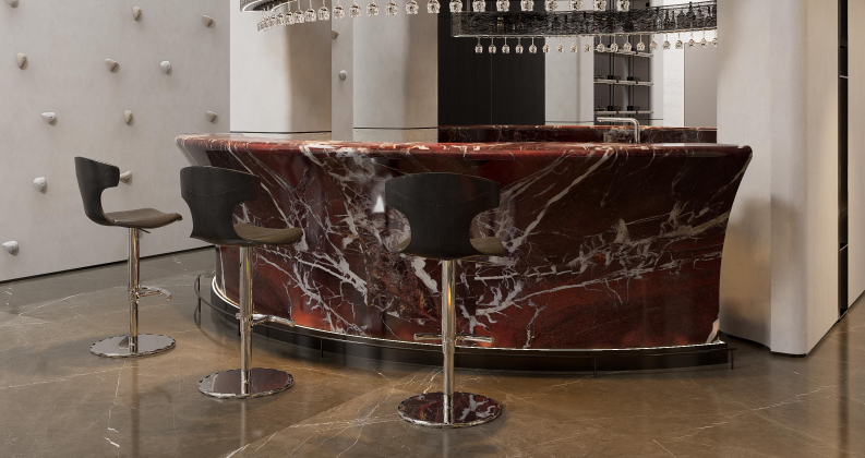 Double‑Curve Granite Water Feature Panels