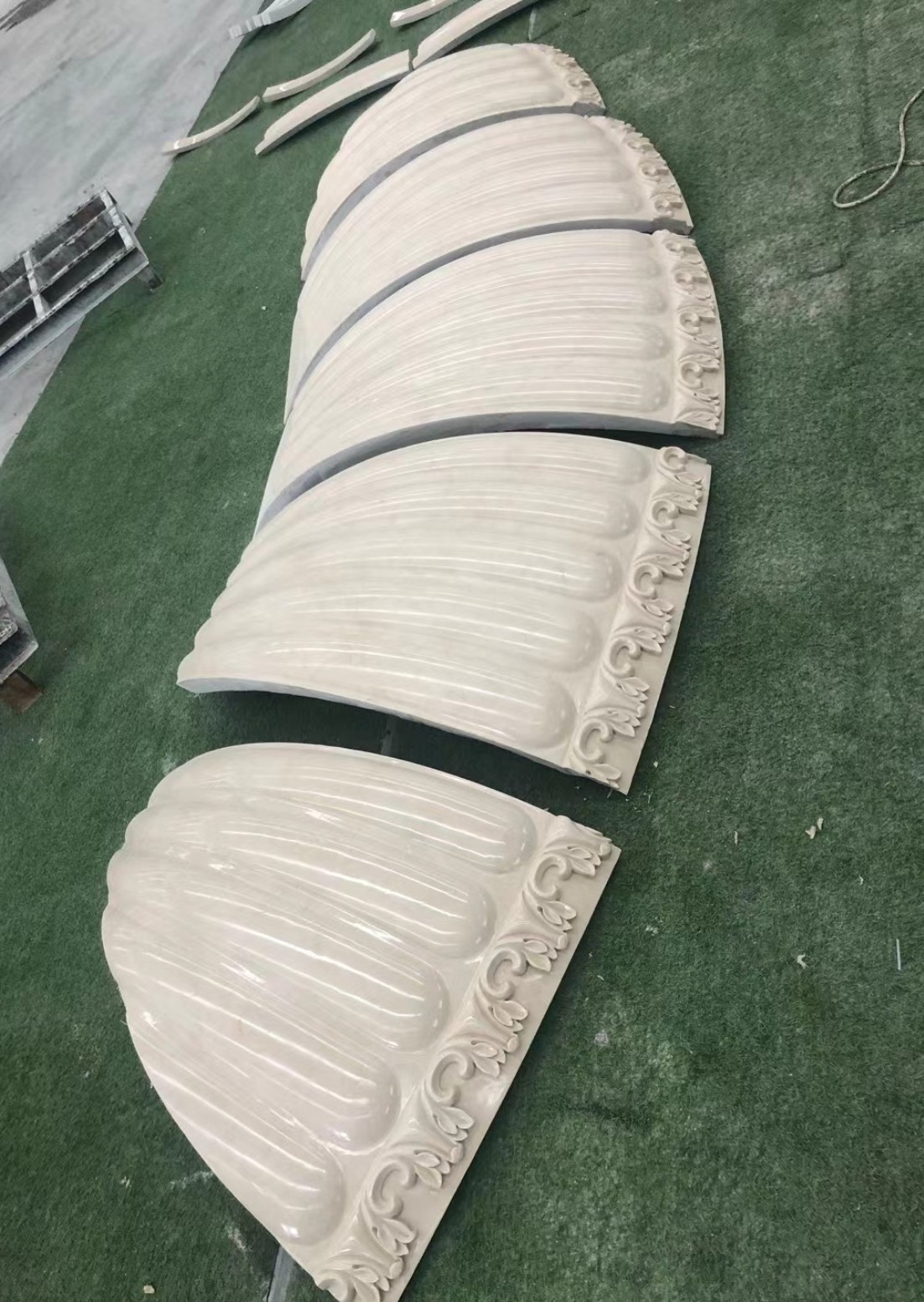 Double‑Curve Granite Water Feature Panels