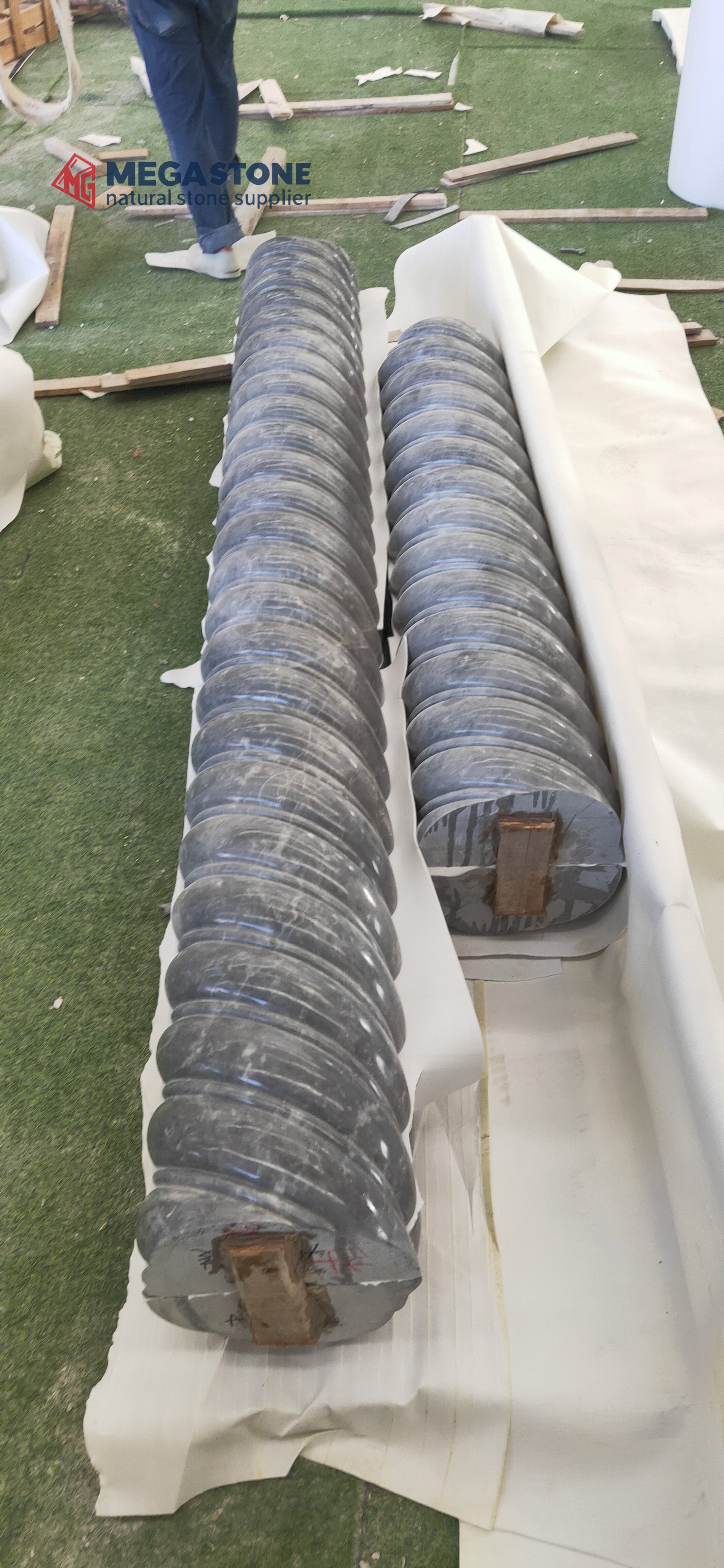Bardiglio Imperiale Marble Twisted