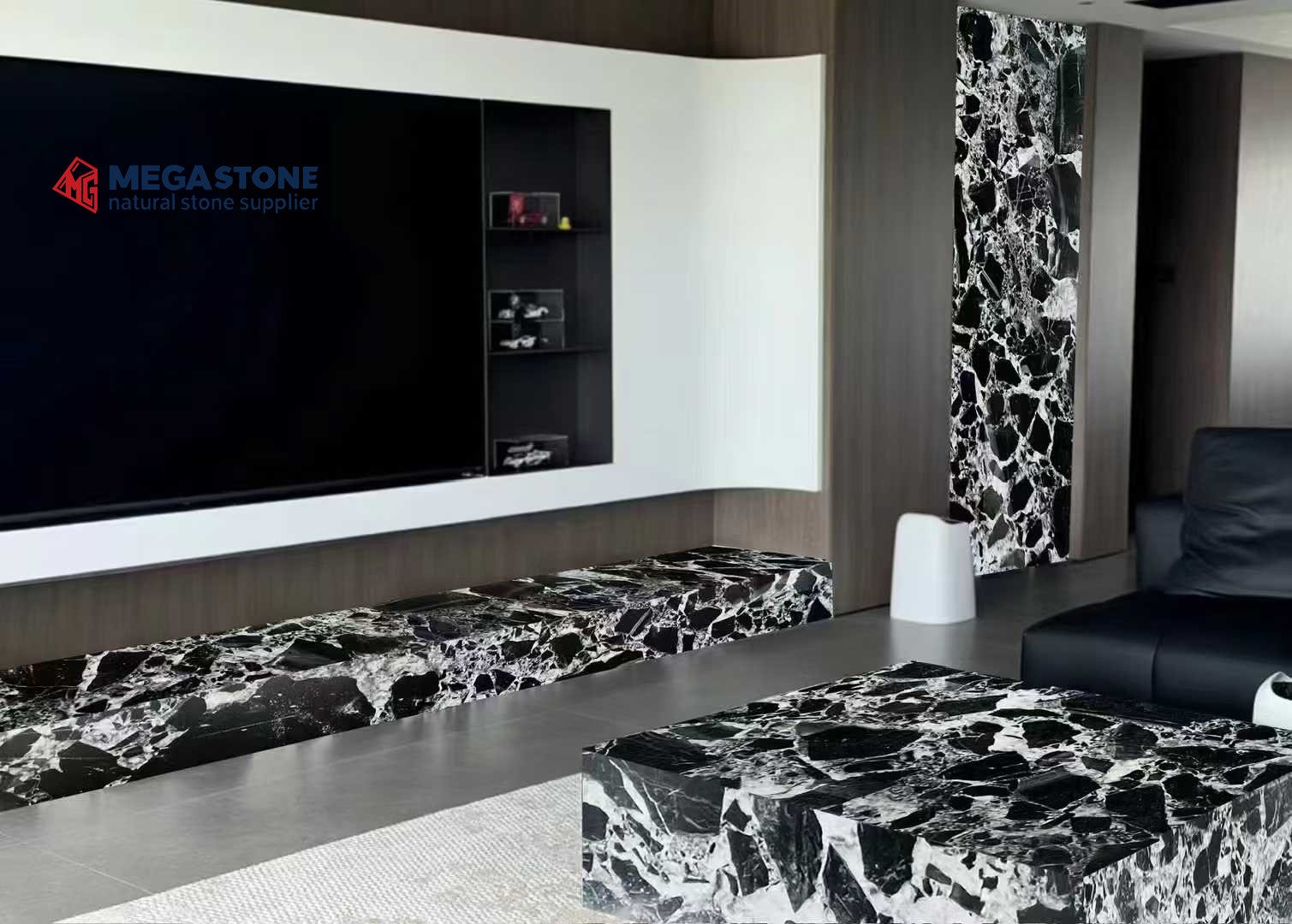 China Noir Grand Antique Marble Slab Supplier