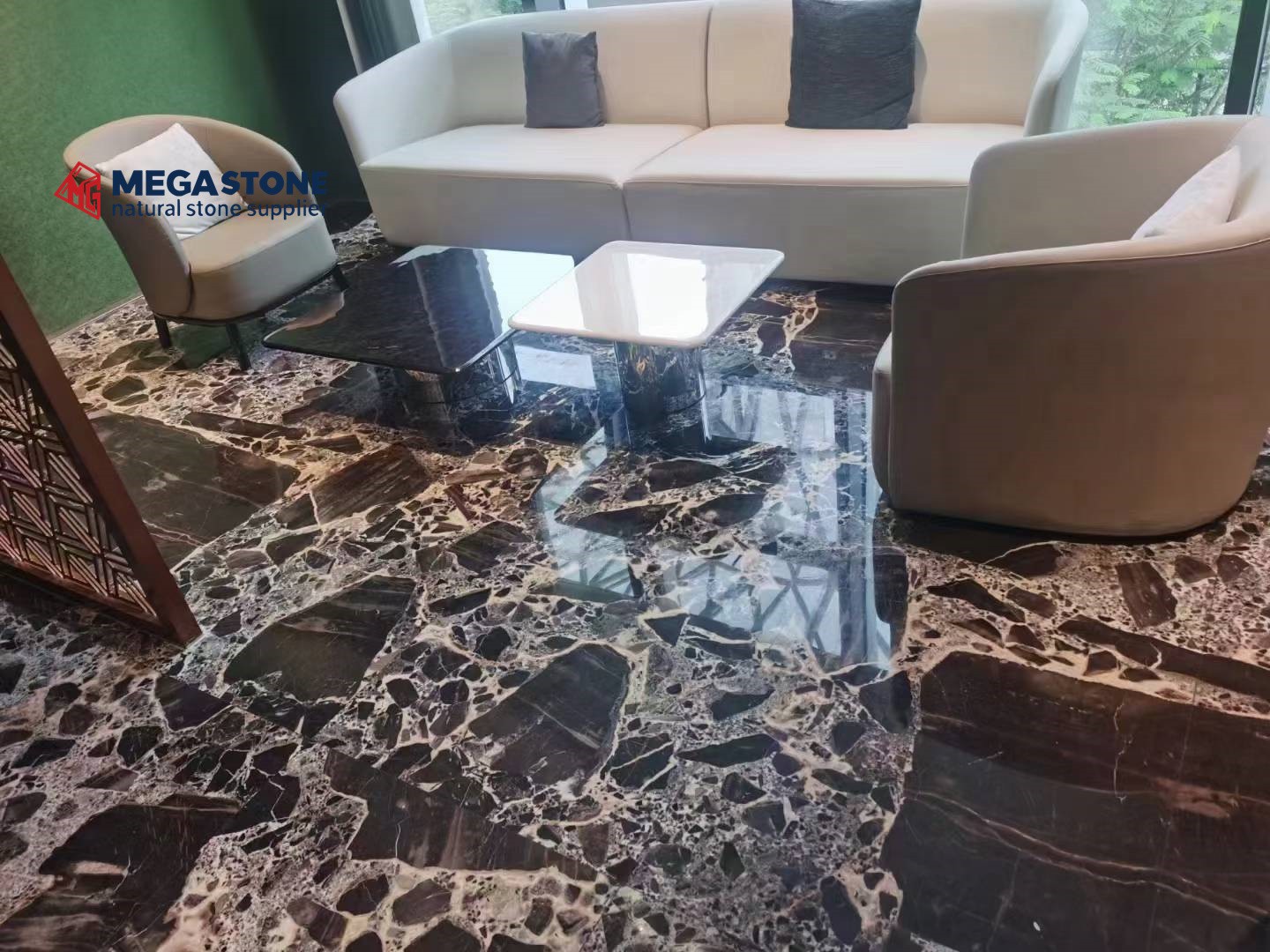 China Noir Grand Antique Marble Slab Supplier
