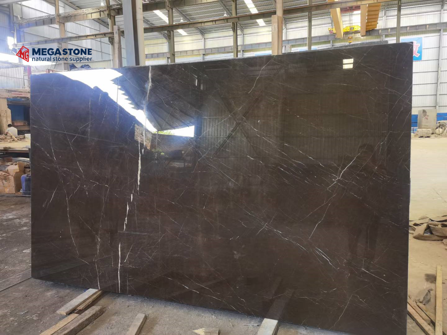 China Nero St Laurent Bown Black Marble
