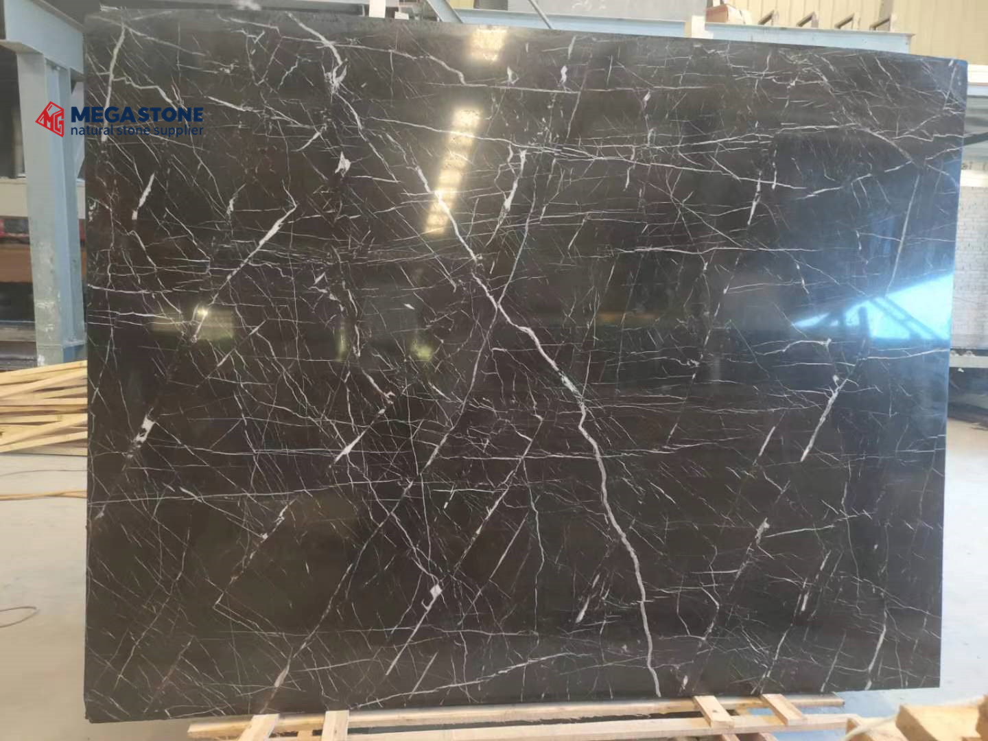 China Nero St Laurent Bown Black Marble