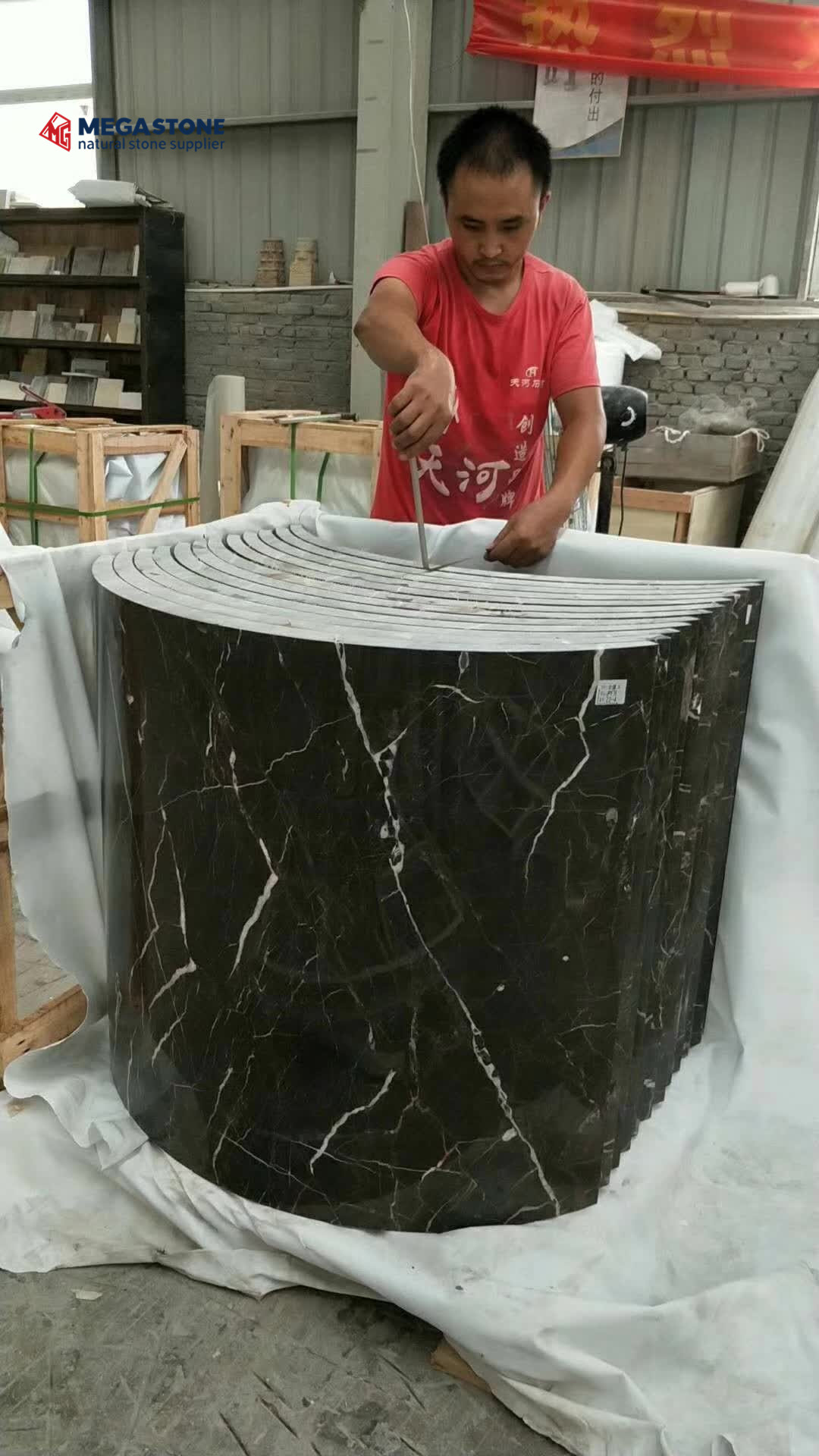 China Nero St Laurent Brown Black Marble Slab Supplier