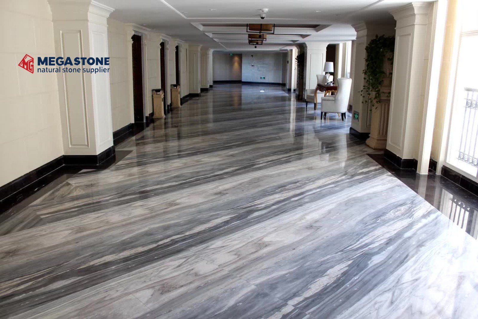 Italian Palissandro Blue Marble Slab Wholesale Supplier