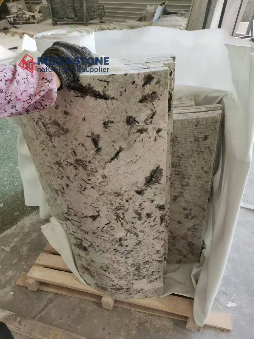 Snow Mountain Granite Curved Wall Cladding Panels