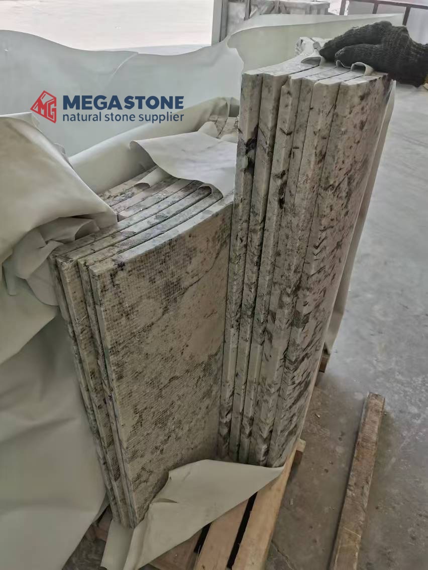 Snow Mountain Granite Curved Wall Cladding Panels