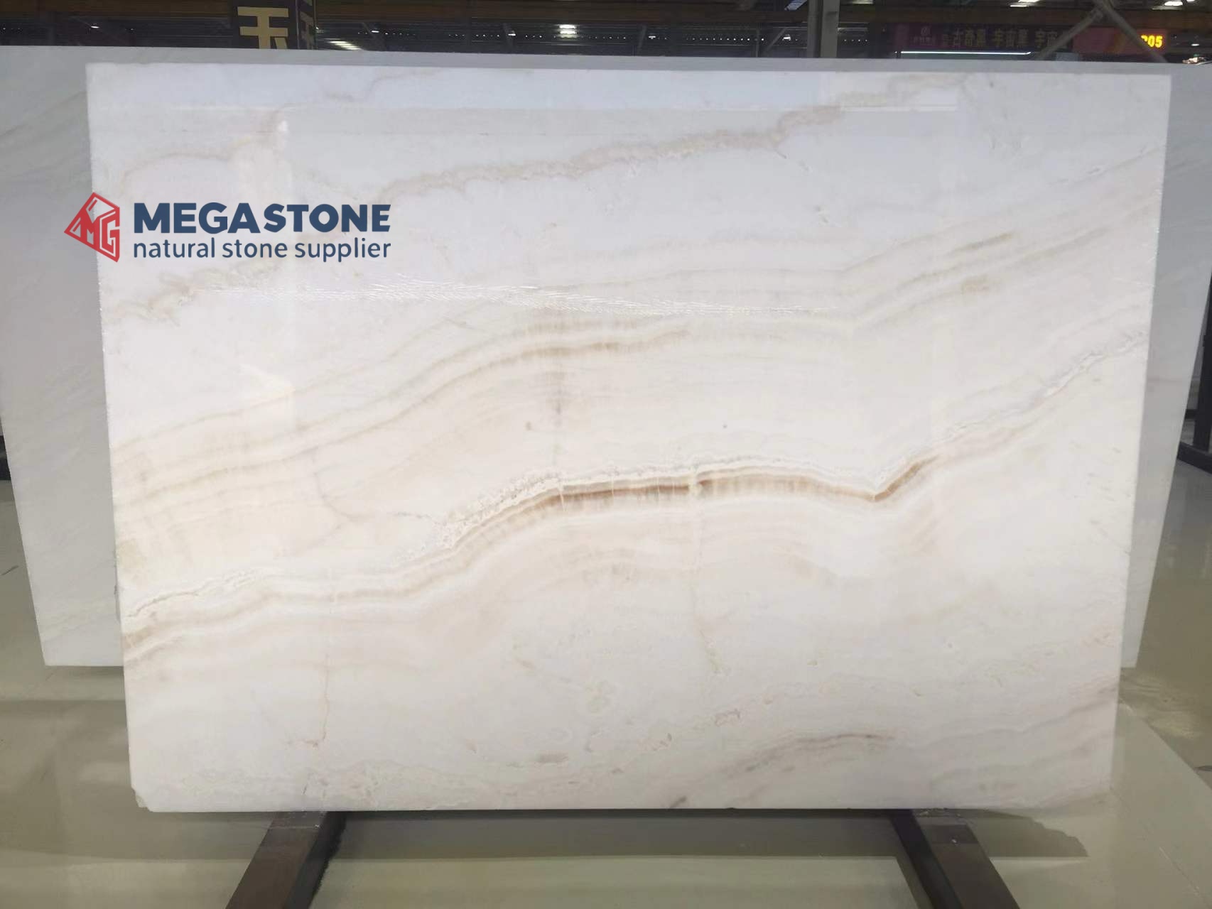 Natural Vanilla Onyx Wall & Floor Tiles for Backlit Luxury Commercial Decoration