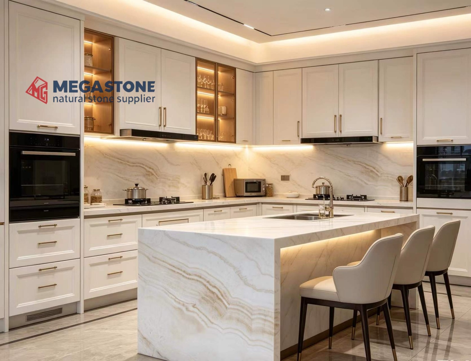Natural Vanilla Onyx Backlit Wall Tiles Factory Price