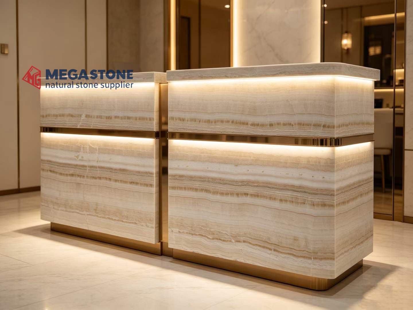 Custom Vanilla Onyx Floor Tiles for Commercial Decoration Manufacturer Direct