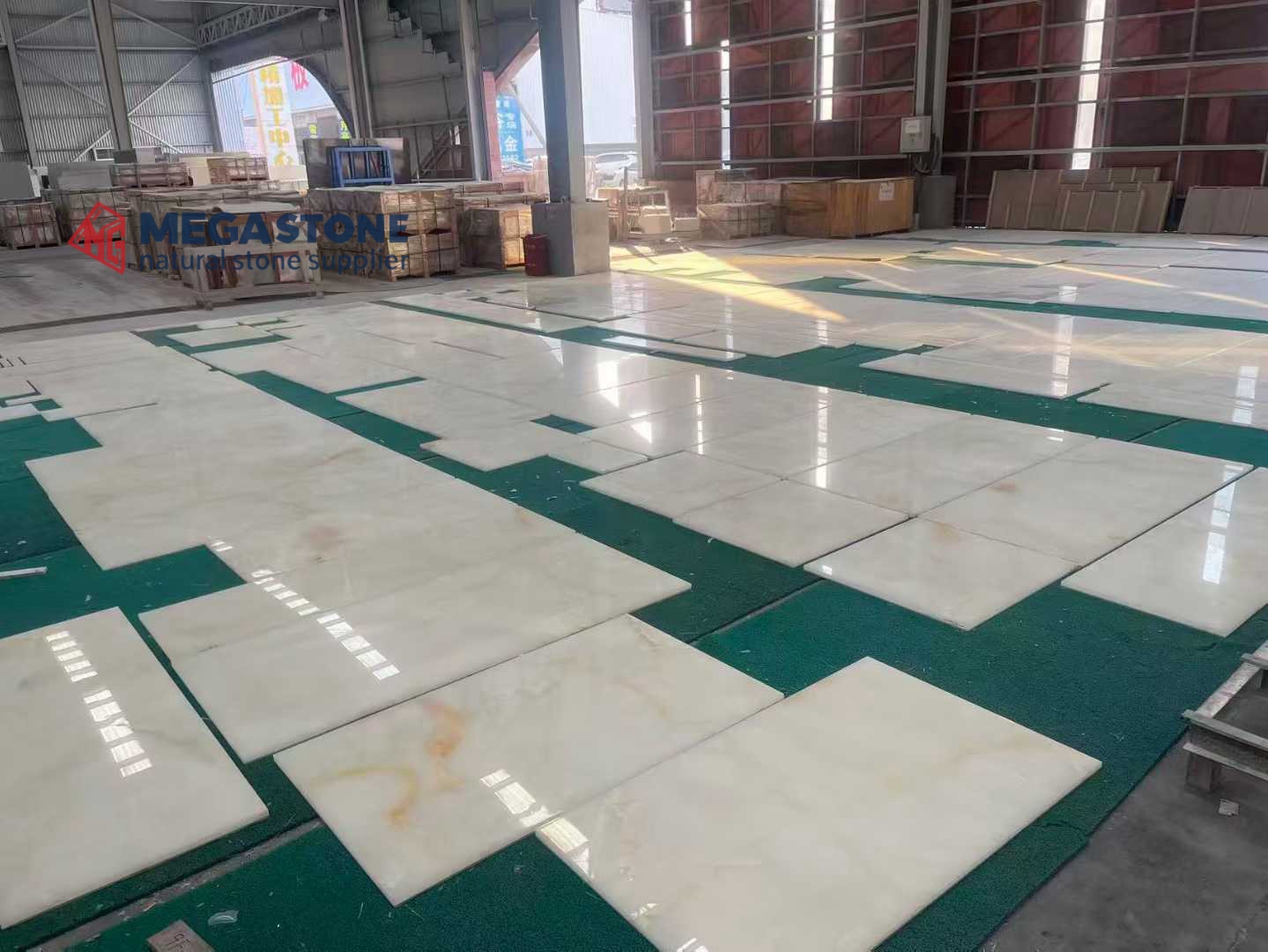 Premium Snow White Onyx Bar Top Bar Tiles