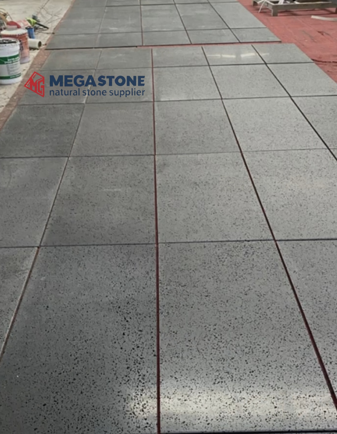 China Volcanic Stone Grey Lava Stone Tiles Grey Basalt Tiles