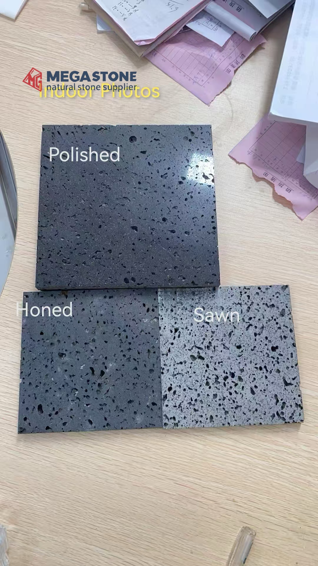 China Volcanic Stone Grey Lava Stone Tiles Grey Basalt Tiles