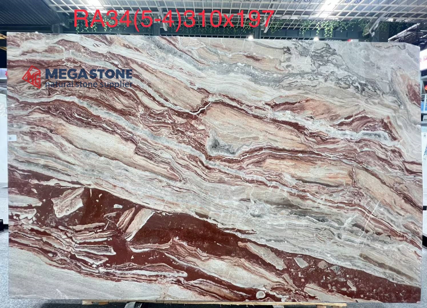Monica Red Marble