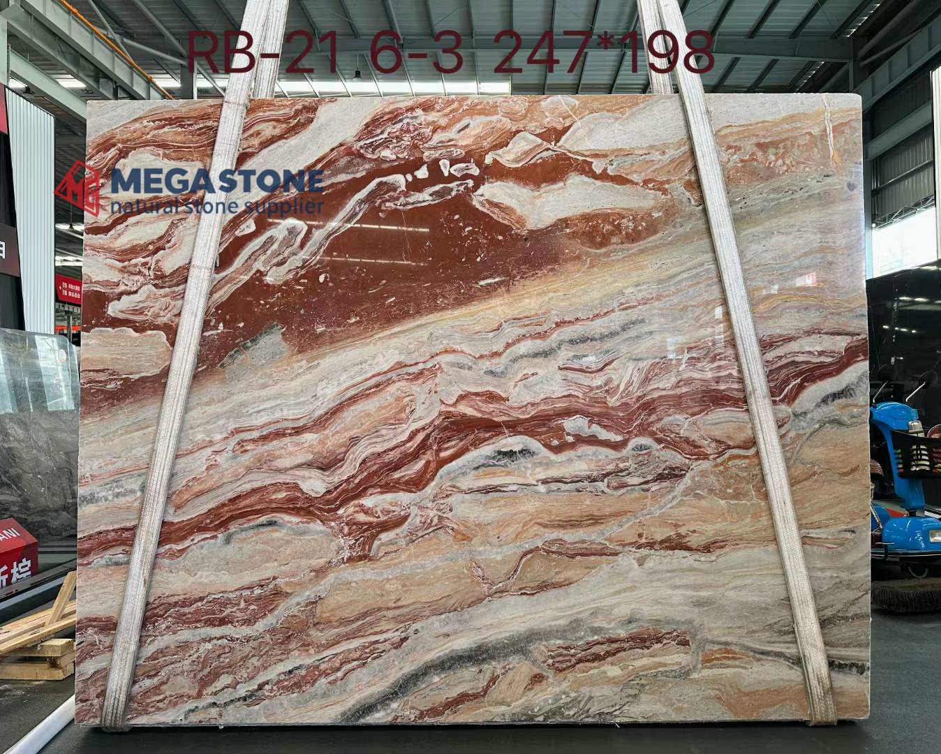 Monica Red Marble