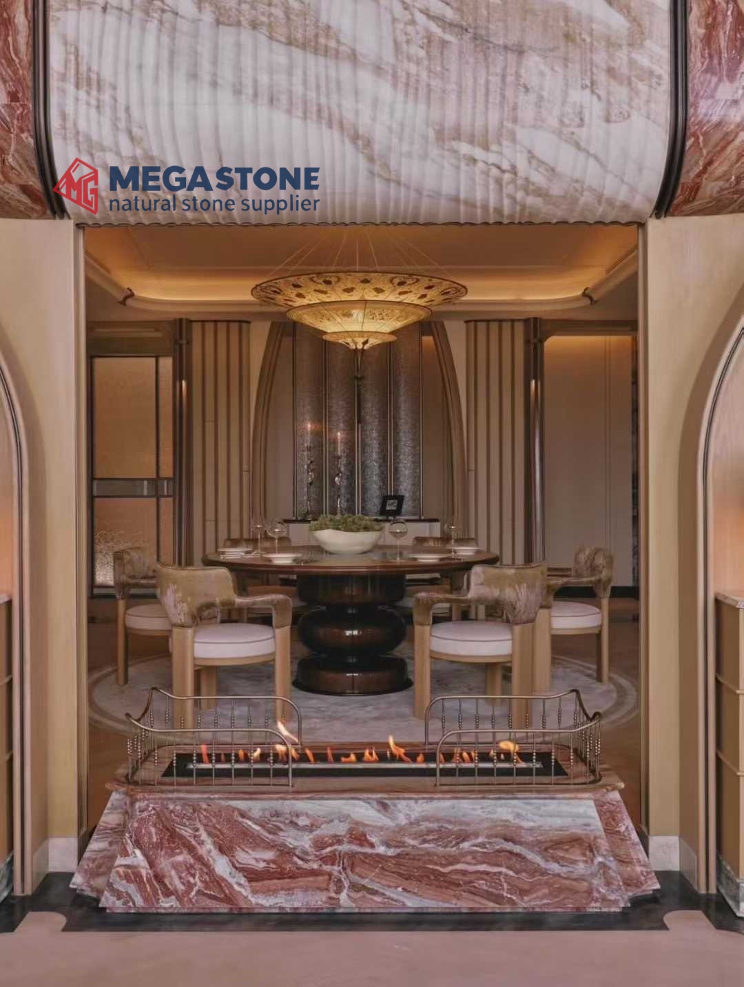 Polished Monica Red Marble Tiles Polished Monica Red Marble Tiles
