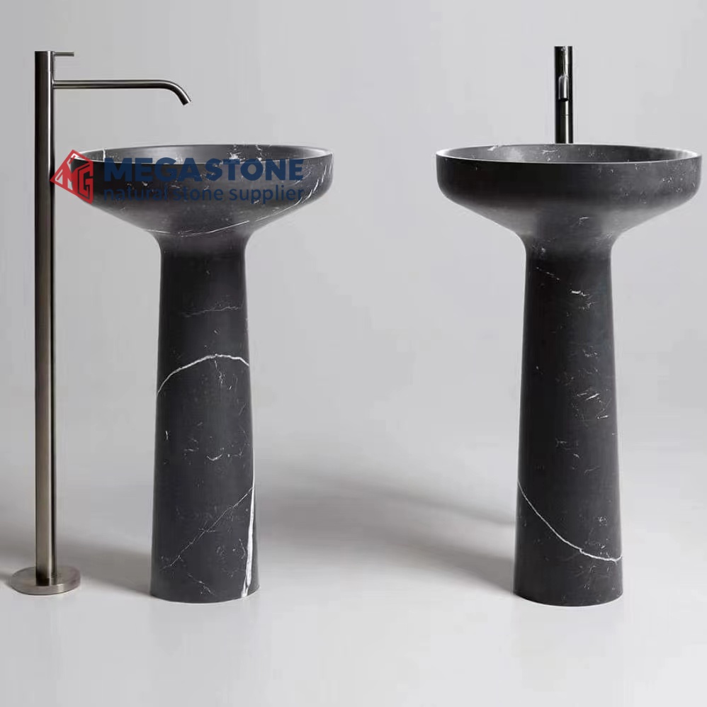Black Marquina Freestanding Sink