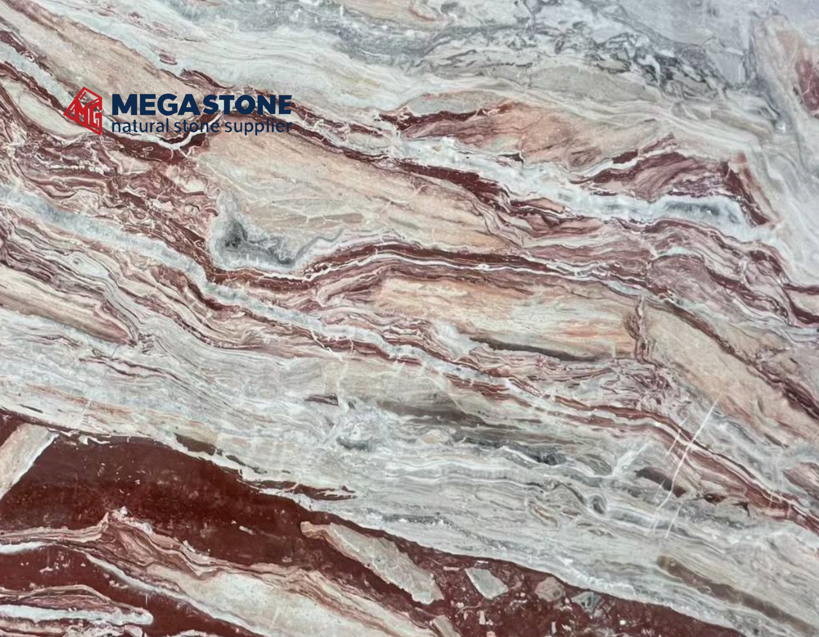 Monica Red Marble