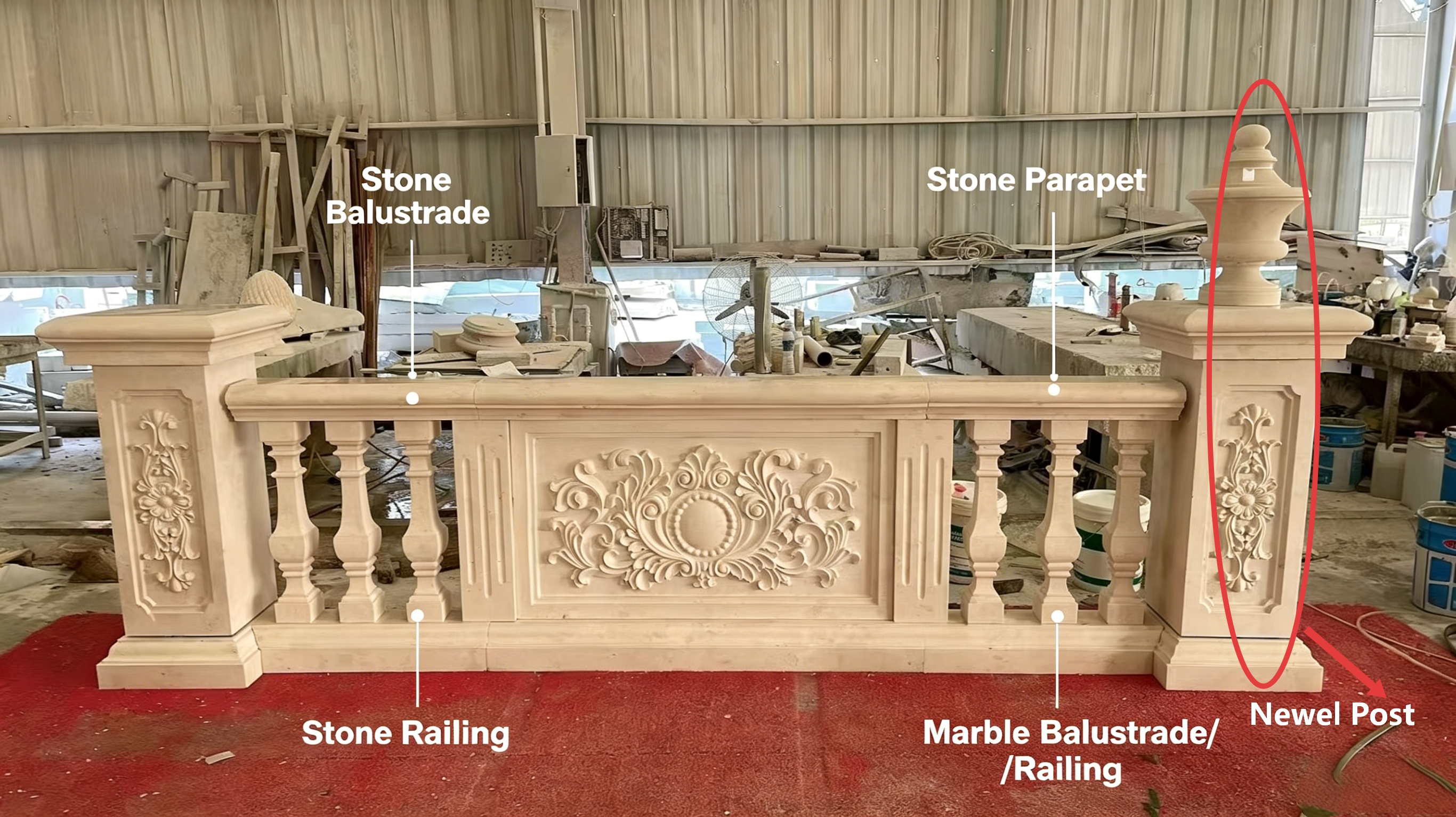 Moleanos Beige Limestone Balusters Manufacturer