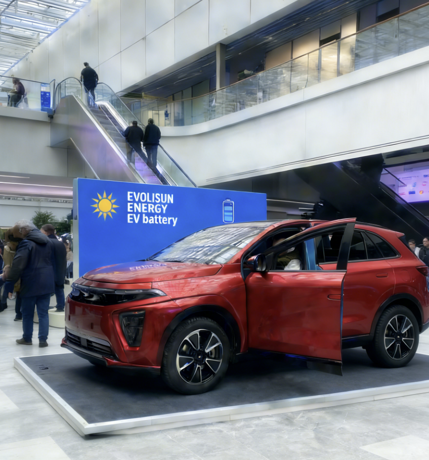 Evolisun battery for EV showcase