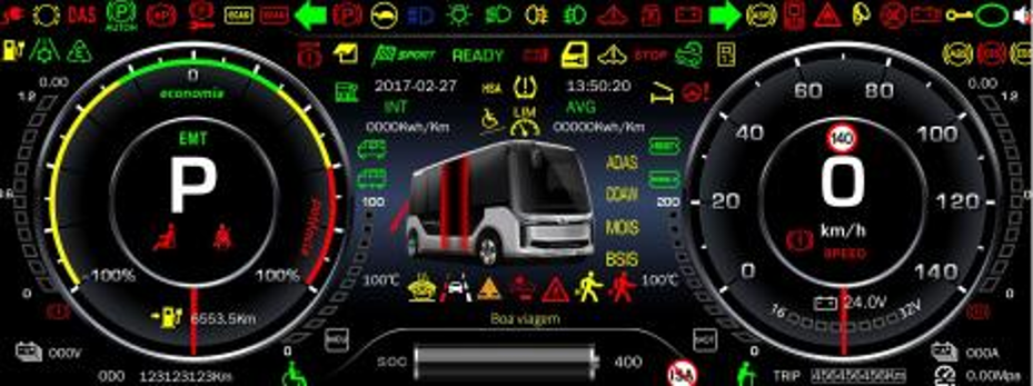 Dashboard and Dispplay for EV