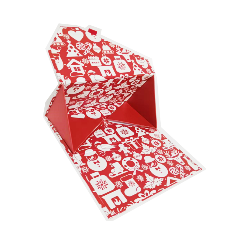 Customized Triangle Shape Rigid Premium Gifts Folding Paper Commodity Packaging