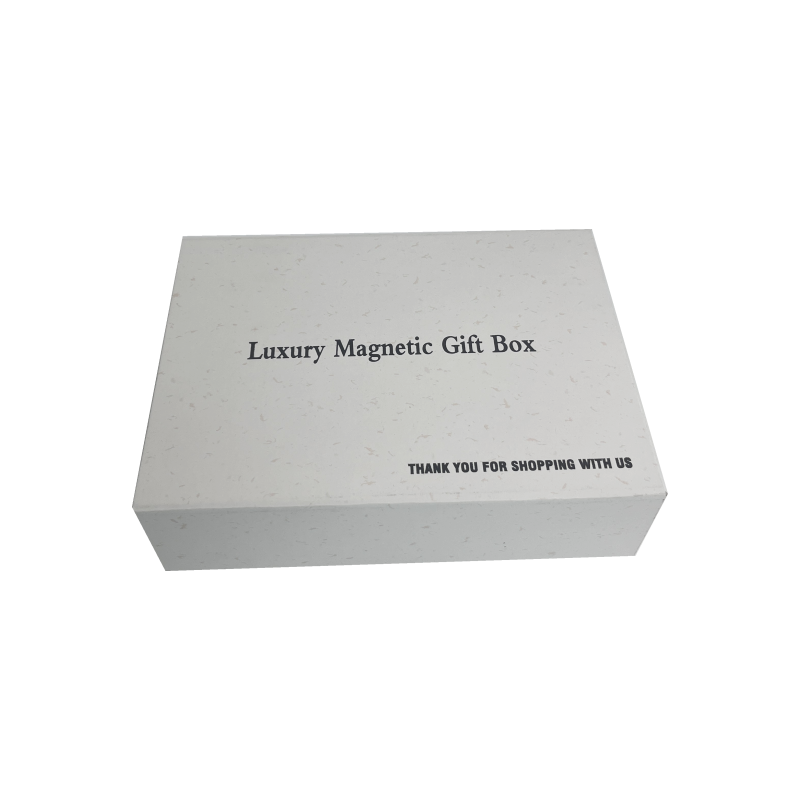 Custom logo Luxury Foldable Black Cardboard UV Box with Magnet