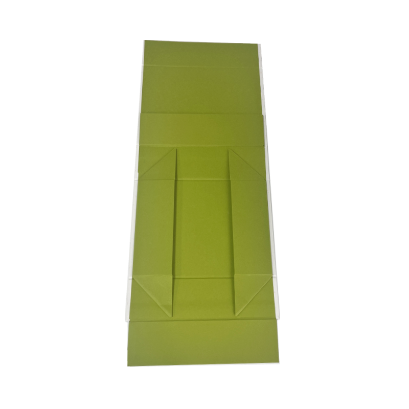 Custom logo Luxury Foldable Black Cardboard UV Box with Magnet