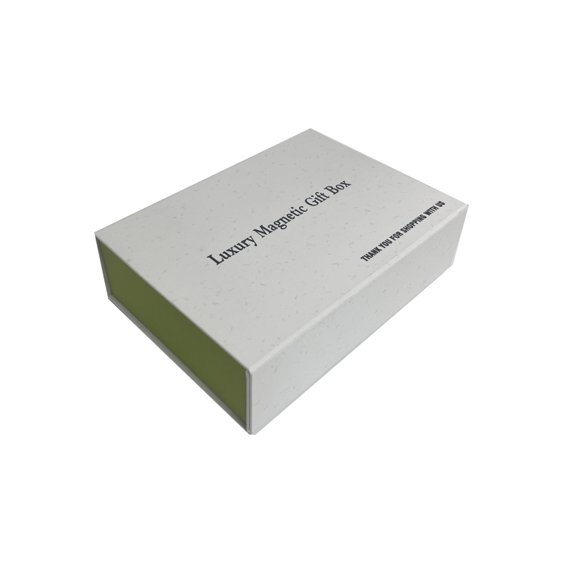 Custom logo Luxury Foldable Black Cardboard UV Box with Magnet