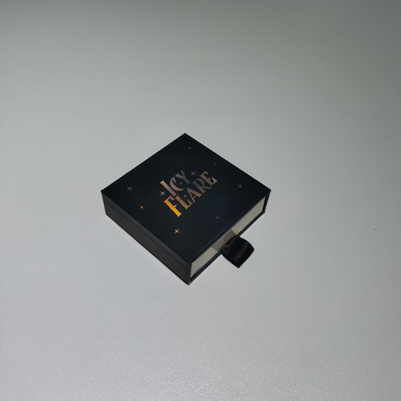 Custom Logo Leatherette Paper Jewelry Packaging Necklace Ring Box