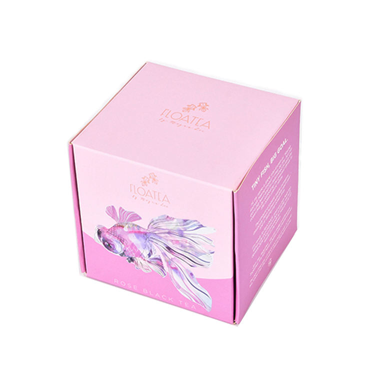 Personalized Pink Paper Printing Packaging Gift Boxes Small Custom Logo