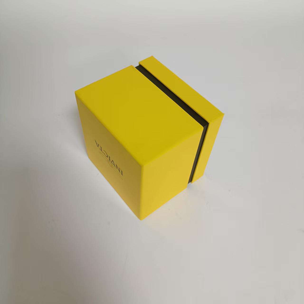 Luxury Orange Silk Scarf Product Rigid Boxes Matt Lamination Embossing