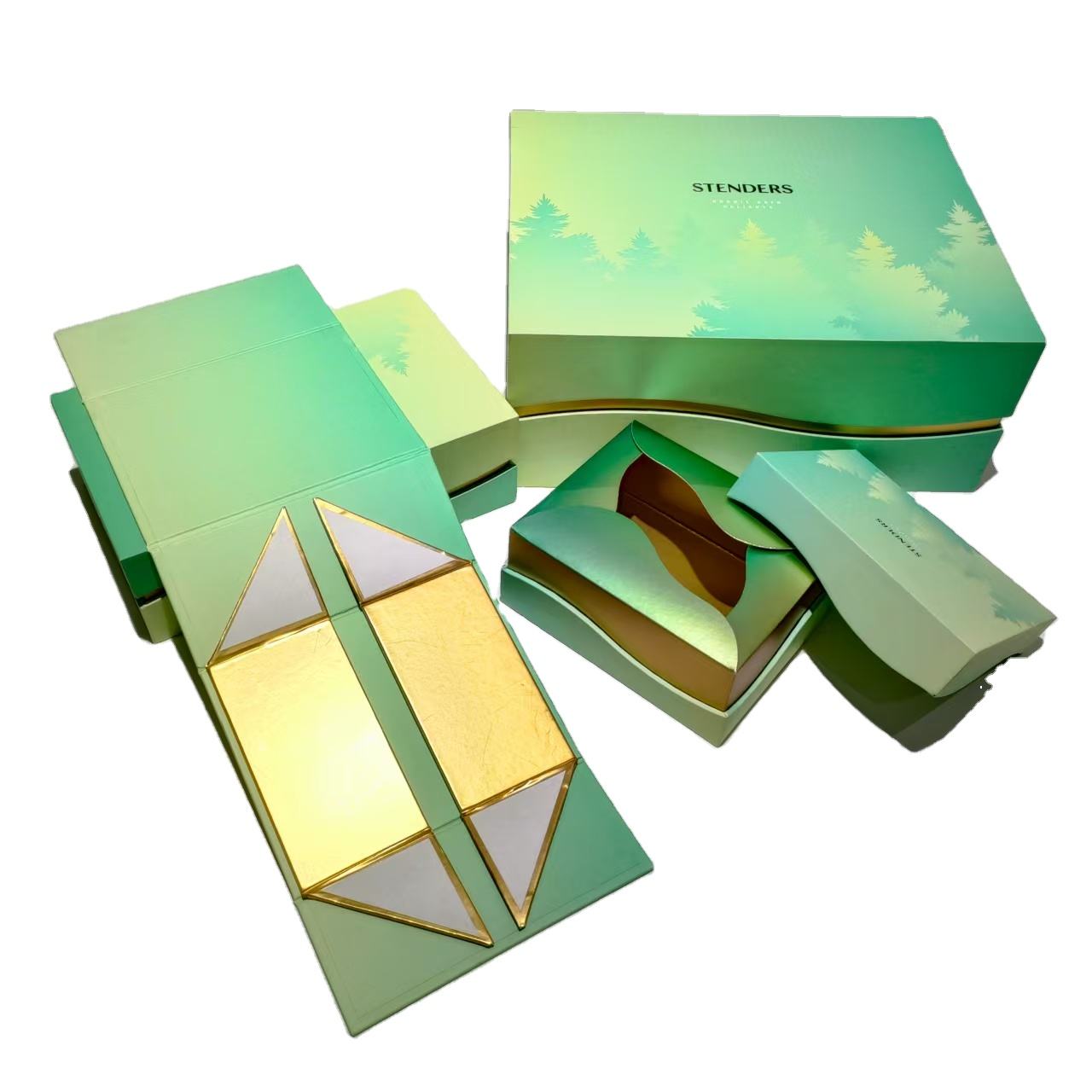 Luxury Magnetic Black Satin Insert Lined Gift Box Paper Box
