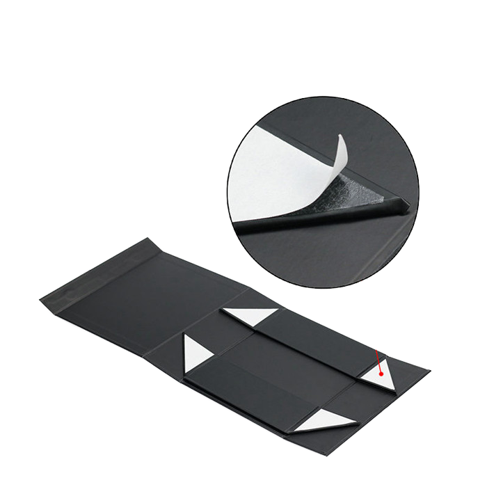 Custom Logo Packaging Closure Gift Boxes Matt Black Luxury Packing