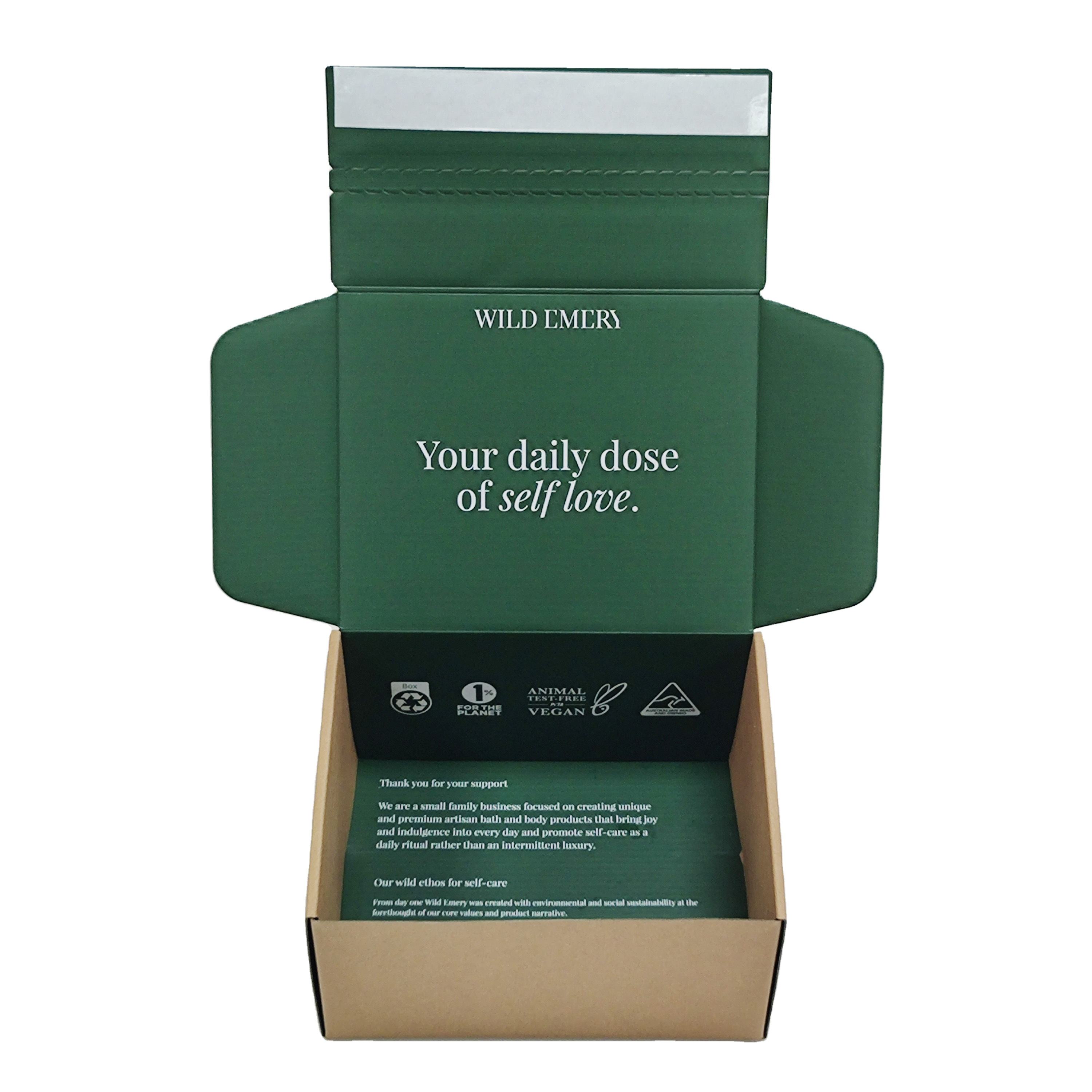 Tear Strip Easy Open Mailer Box Custom Printed Corrugated Packaging