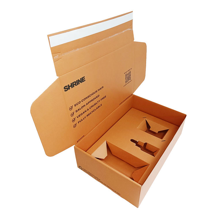 Corrugated Paper Custom Packaging Boxes with Paper Insert Recycled Materials