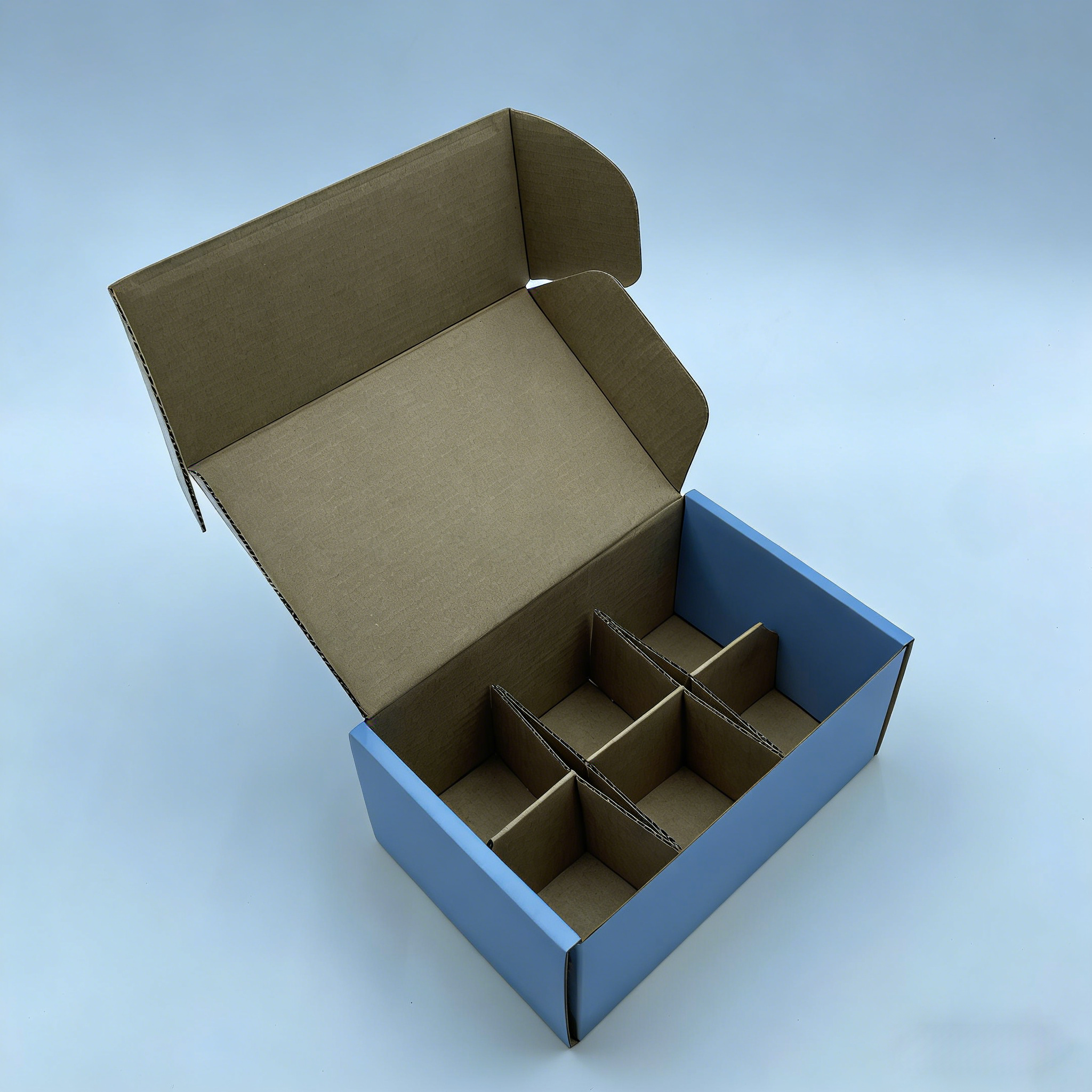 Recyclable Box Customize Logo and Color Corrugated Egg Paper Box with Handle Strength
