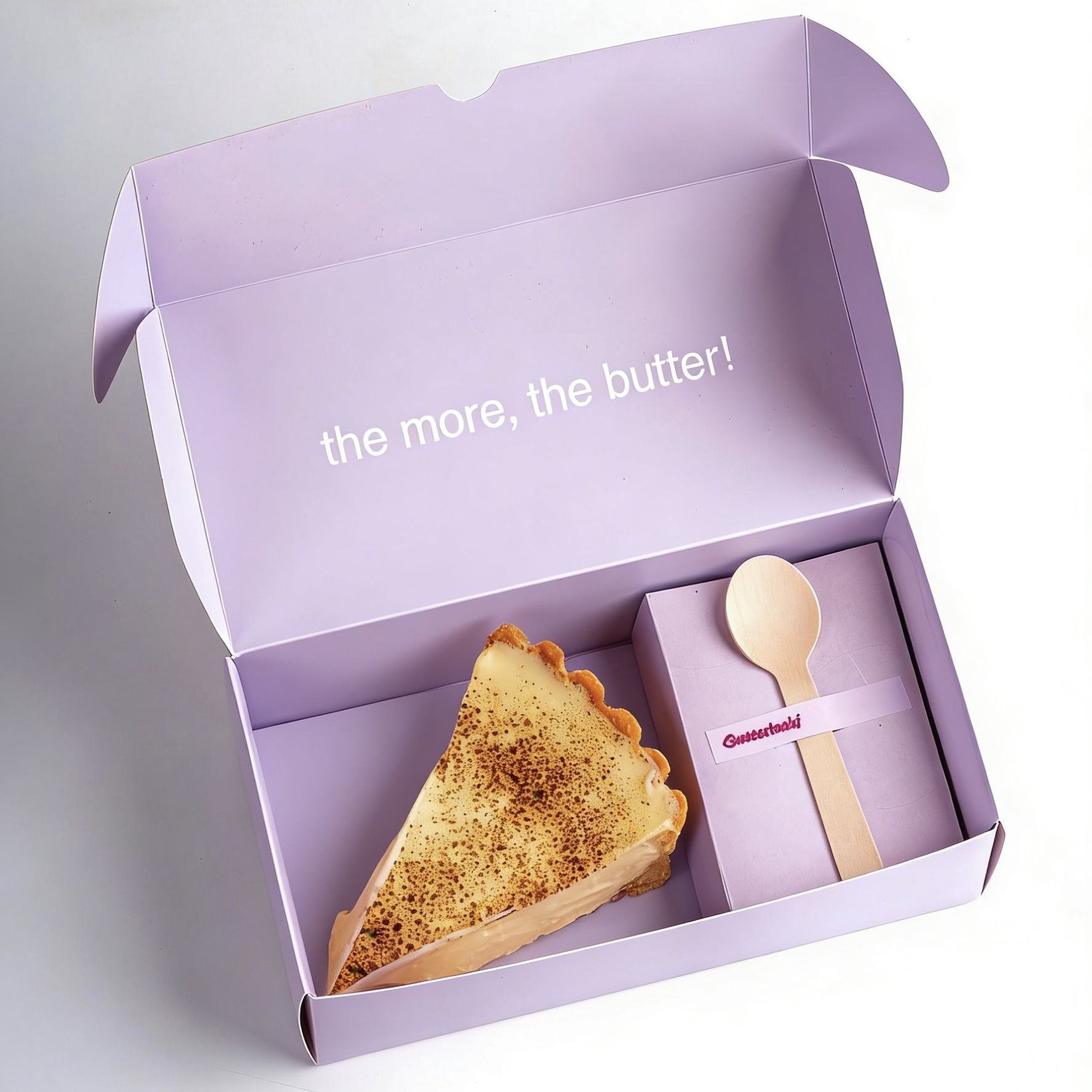 Custom White Card Food Grade Mailer Box Cake Cookie Packaging