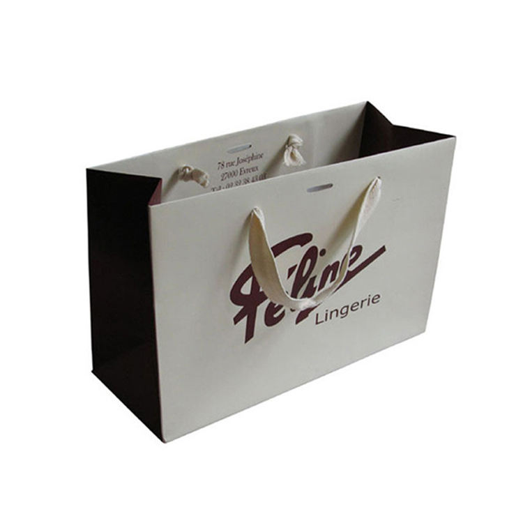 Custom Luxury Black Clothes Store Retail Paper Carry Bags Boutique Shopping Paper Bags