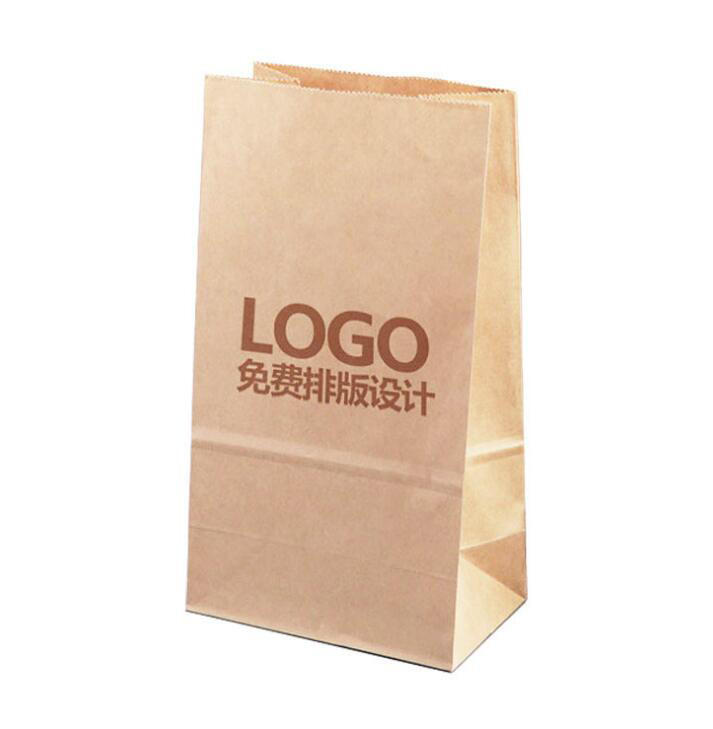 Small Kraft Paper Bag for Bread for Pizza Milk Pet Food Sushi Jelly Salad