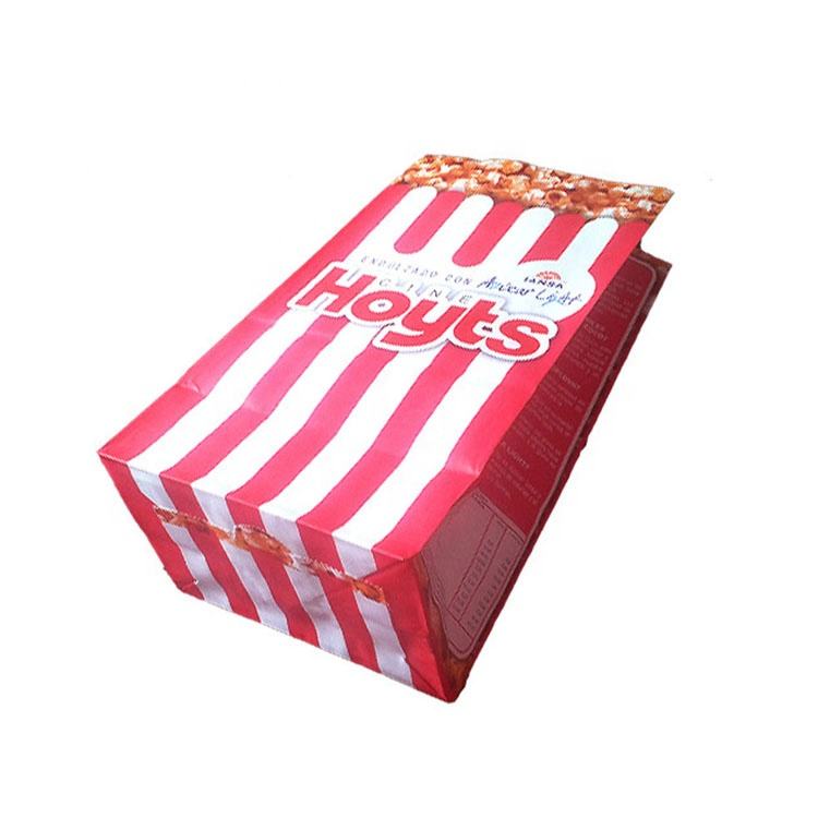 Kraft Paper Bag for Small French Fries for Food Pizza Milk Sugar Jelly Salad Offset Printing Surface Handling