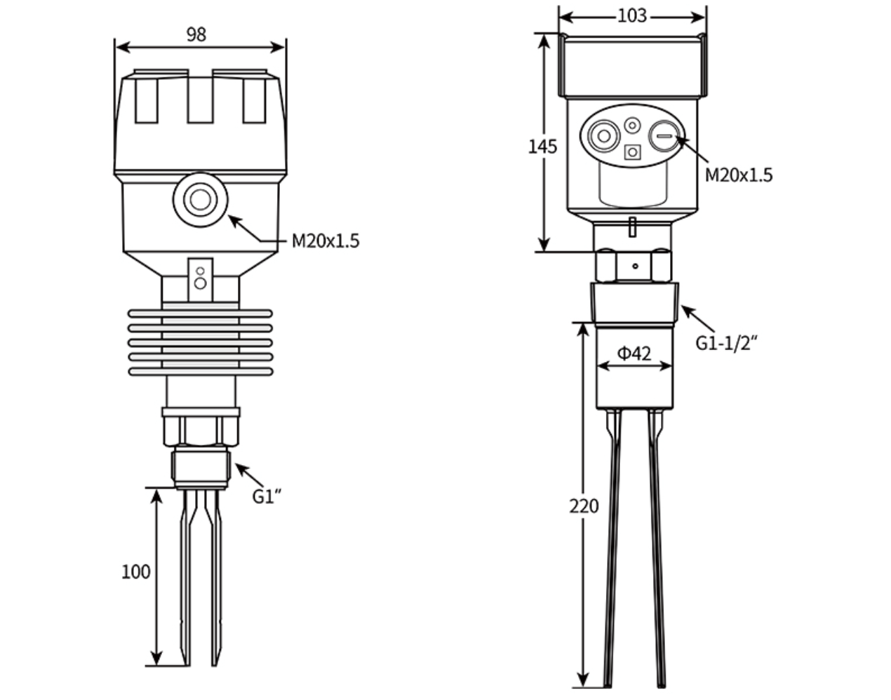 SLB Tuning Fork Level Switch