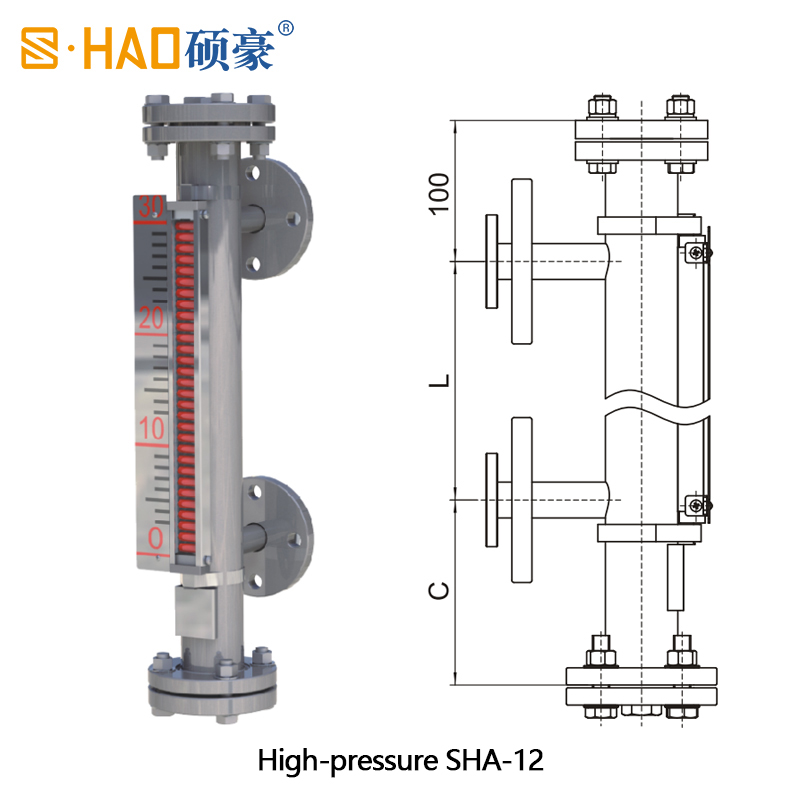 SHA Series Magnetic Flap Level Gauge