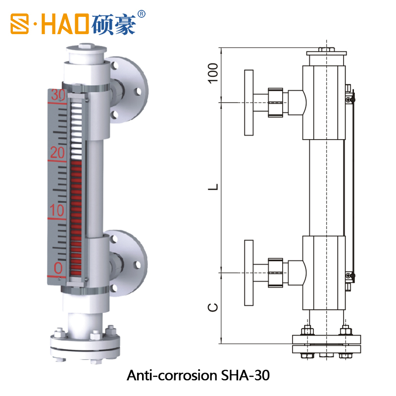 SHA Series Magnetic Flap Level Gauge