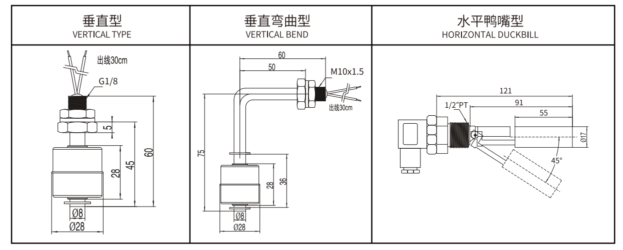 Mini Float Level Switch