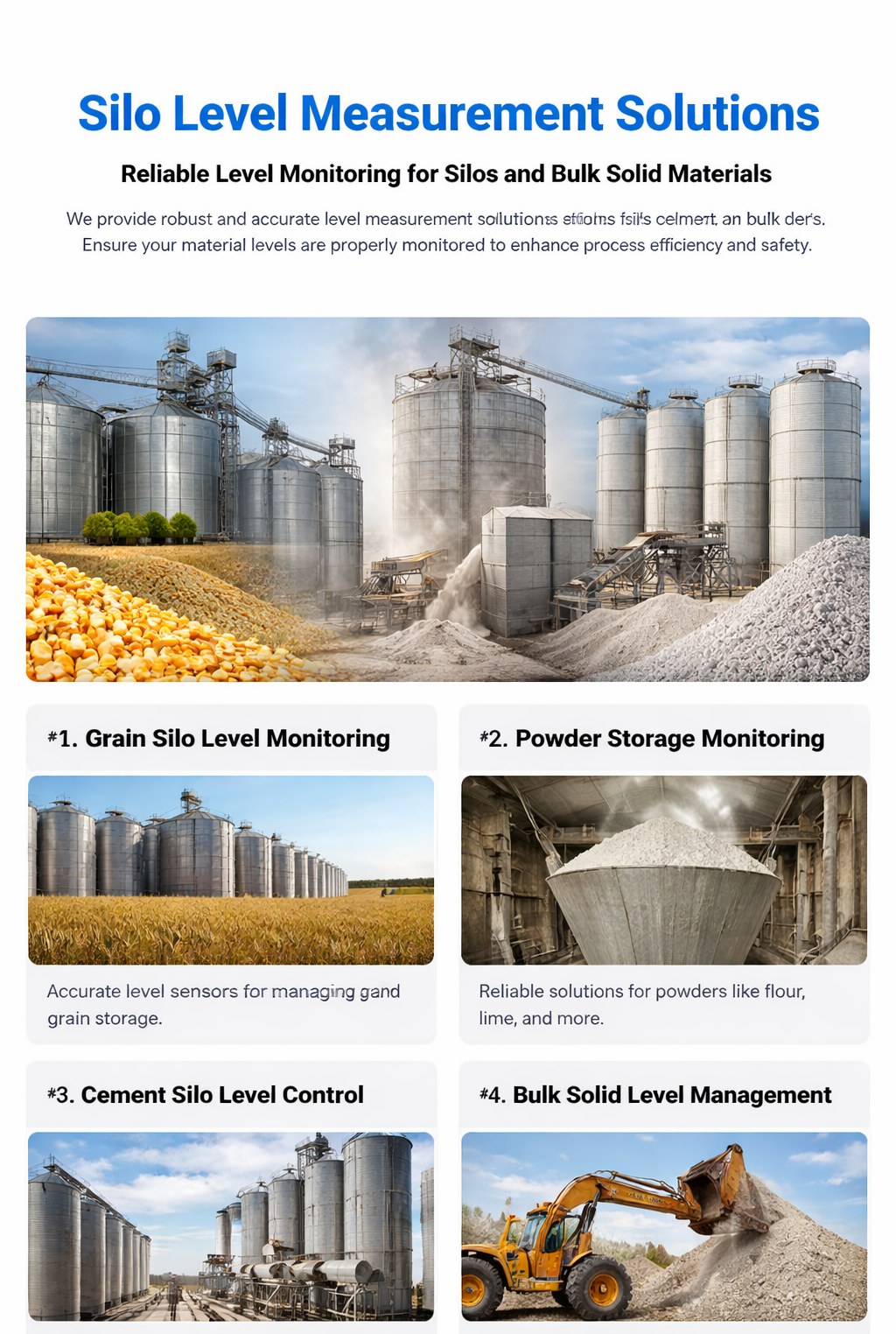 Cement Silo Level Monitoring