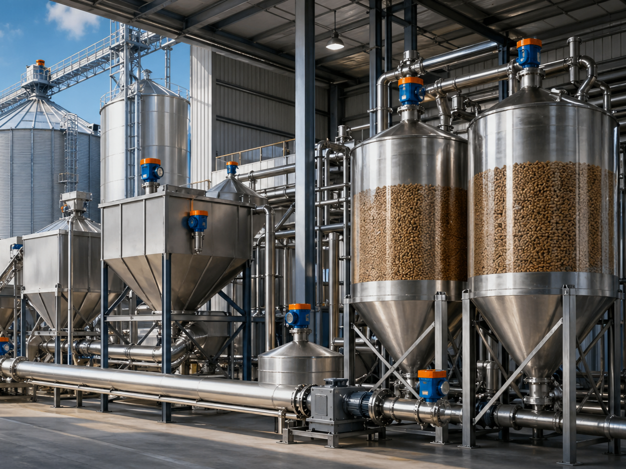 Level Measurement For Animal Feed Production