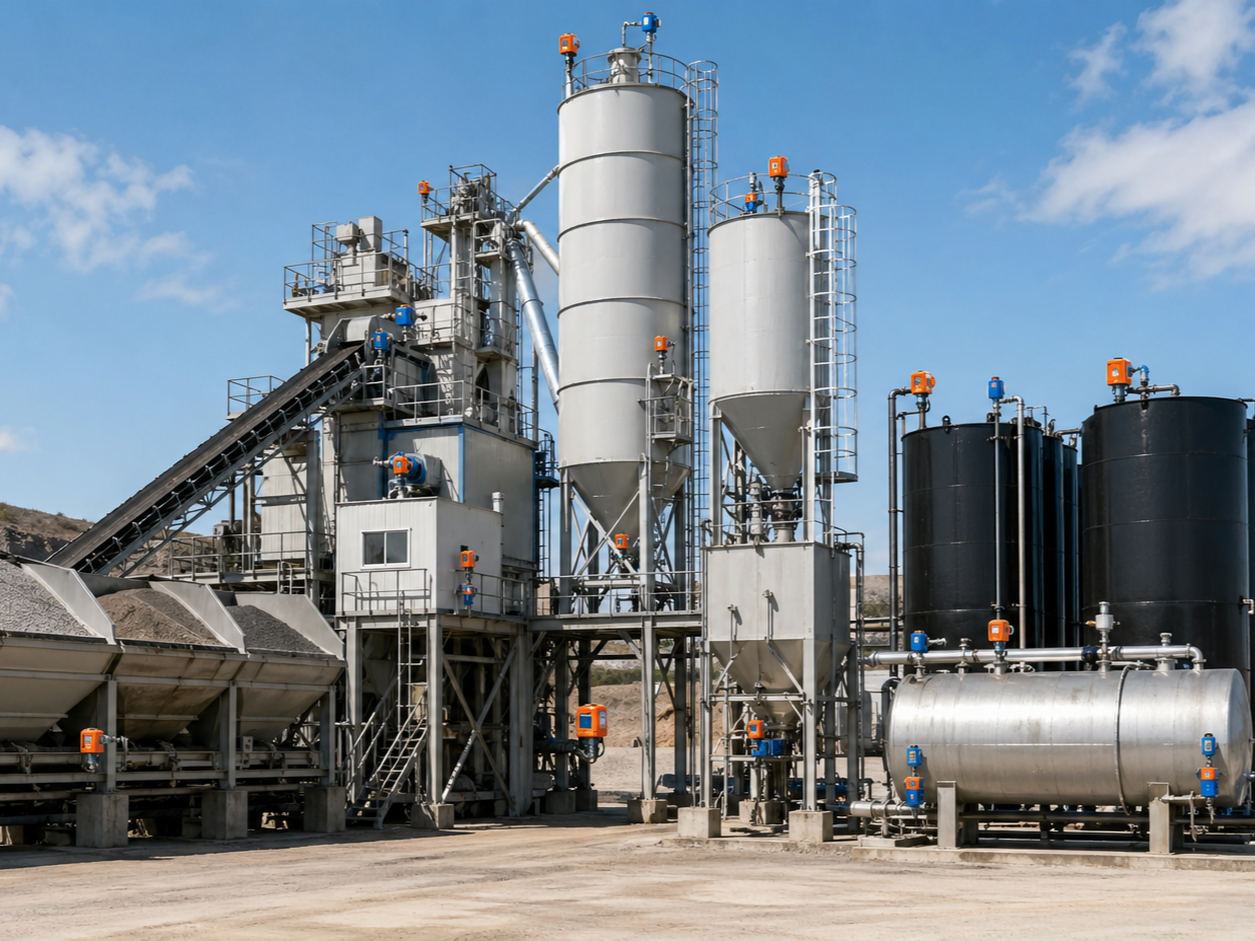 Level Measurement For Construction And Asphalt Plants