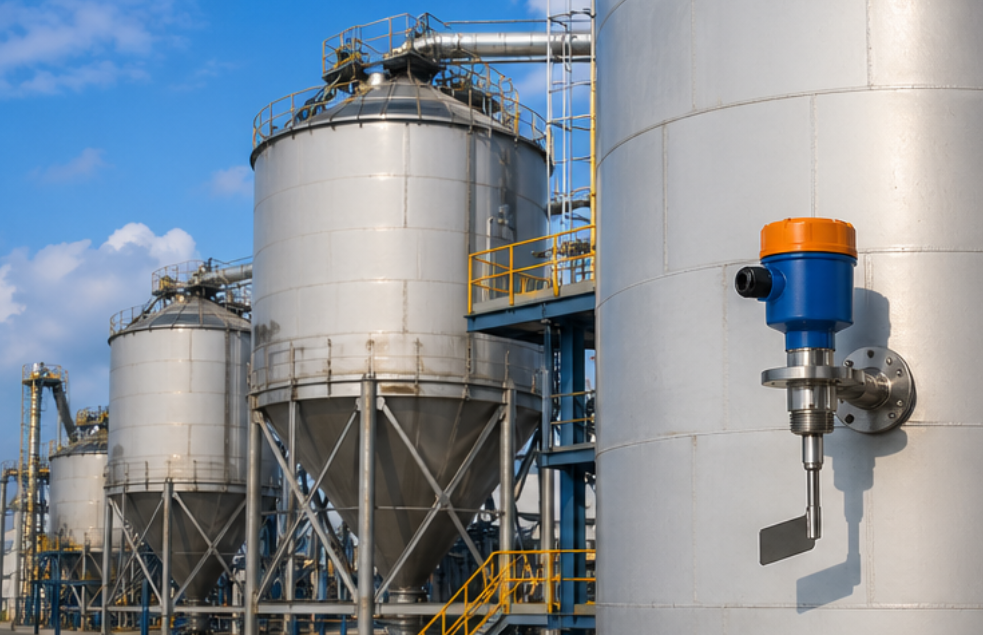 rotary paddle level switch for powder silos