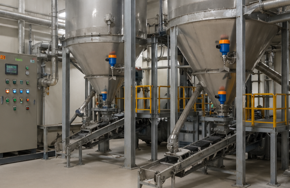 rotary paddle level switch for powder silos
